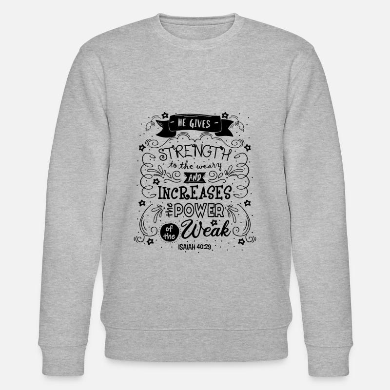 Cadeaux bibliques et chrétiens - Sweat bio CHANGER Stanley/Stella Unisexe - gris chiné