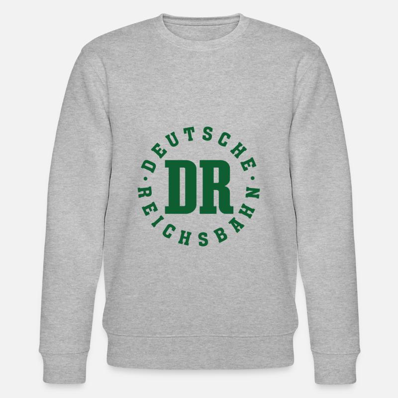 Deutsche Reichsbahn - DDR (N)Ostalgie - Stanley/Stella Unisex Bio-Sweatshirt CHANGER  - Grau meliert