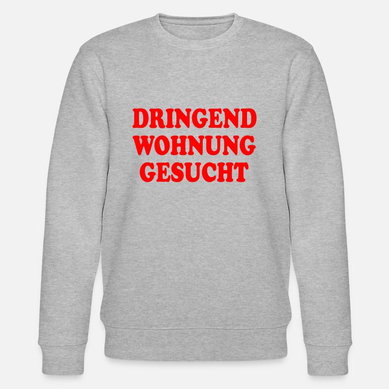 Dringend wohnung gesucht - Stanley/Stella Unisex Bio-Sweatshirt CHANGER  - Grau meliert