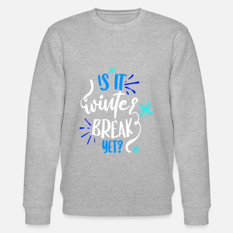 Ist schon Winterpause? - Stanley/Stella Unisex Bio-Sweatshirt CHANGER  - Grau meliert