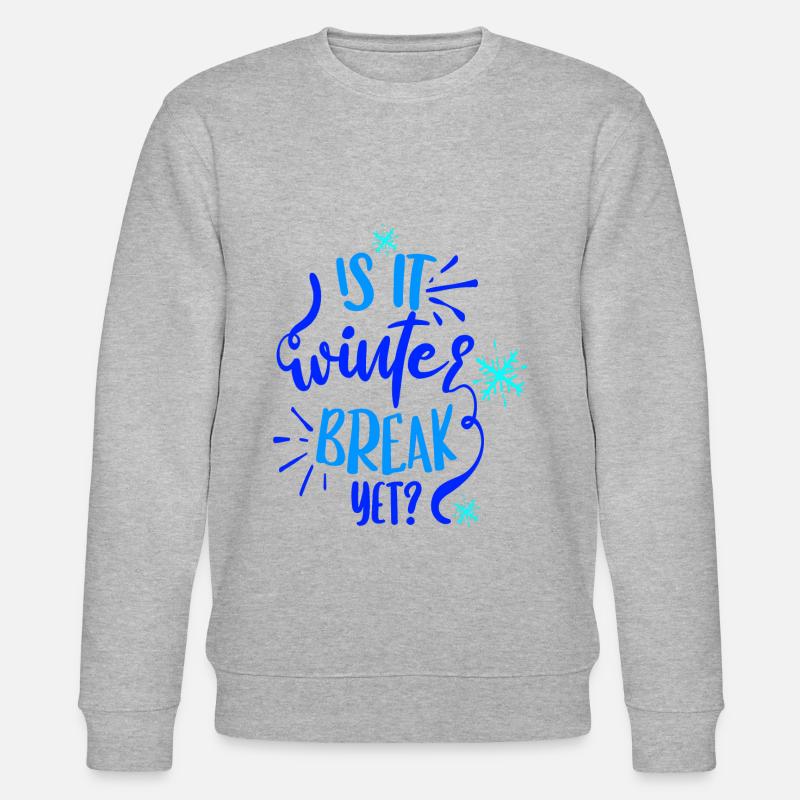 Vacances d’hiver - Sweat bio CHANGER Stanley/Stella Unisexe - gris chiné