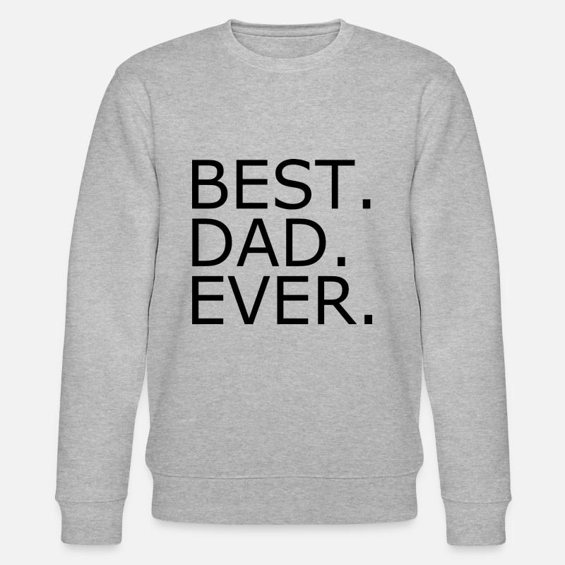 Best dad ever - Stanley/Stella Unisex Bio-Sweatshirt CHANGER  - Grau meliert