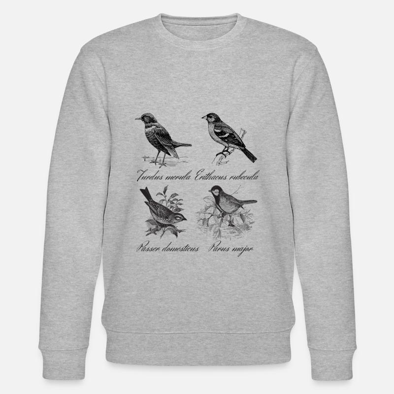 Vögel - Stanley/Stella Unisex Bio-Sweatshirt CHANGER  - Grau meliert