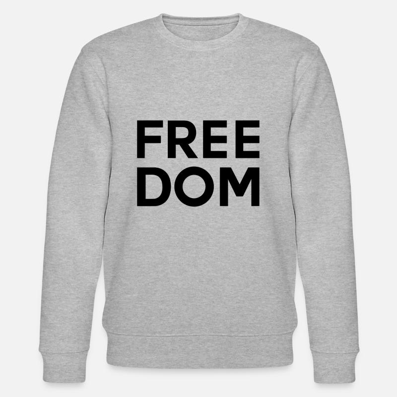 LIBERTÉ Déclaration libre Liberté - Sweat bio CHANGER Stanley/Stella Unisexe - gris chiné