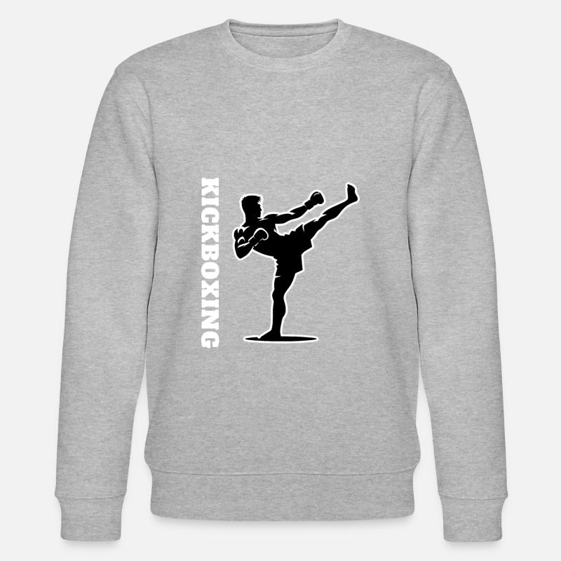 Kickboxing Kickboxer - Stanley/Stella Unisex Bio-Sweatshirt CHANGER  - Grau meliert