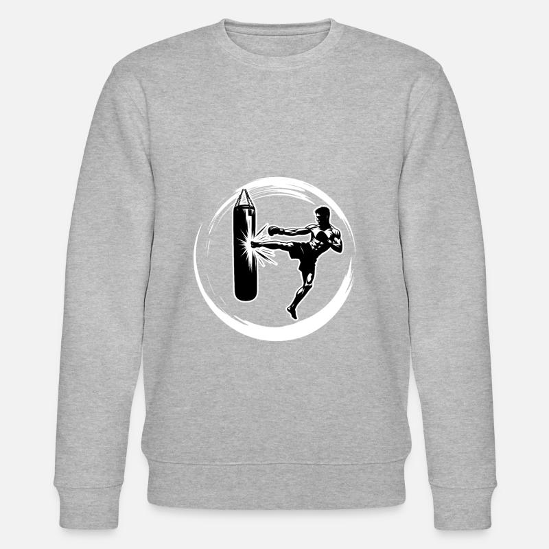 Kickboxen Kick - Stanley/Stella Unisex Bio-Sweatshirt CHANGER  - Grau meliert
