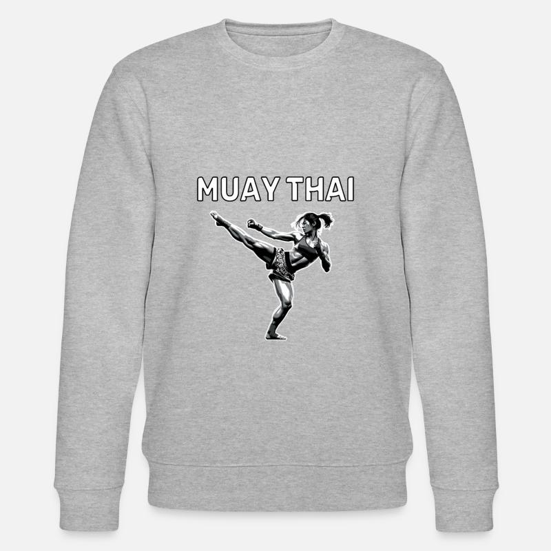 Muay Thaï Fille - Sweat bio CHANGER Stanley/Stella Unisexe - gris chiné