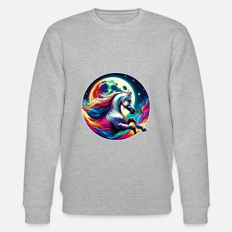 Art du cheval arabe - Sweat bio CHANGER Stanley/Stella Unisexe - gris chiné