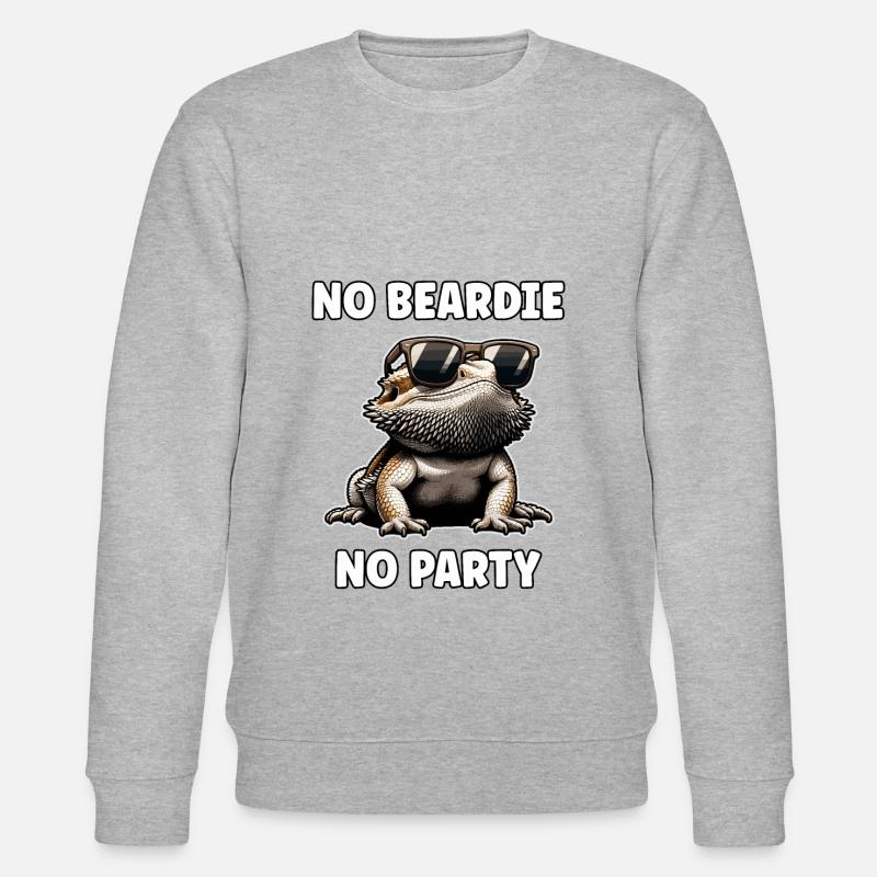 Citation drôle de Dragon barbu - Sweat bio CHANGER Stanley/Stella Unisexe - gris chiné