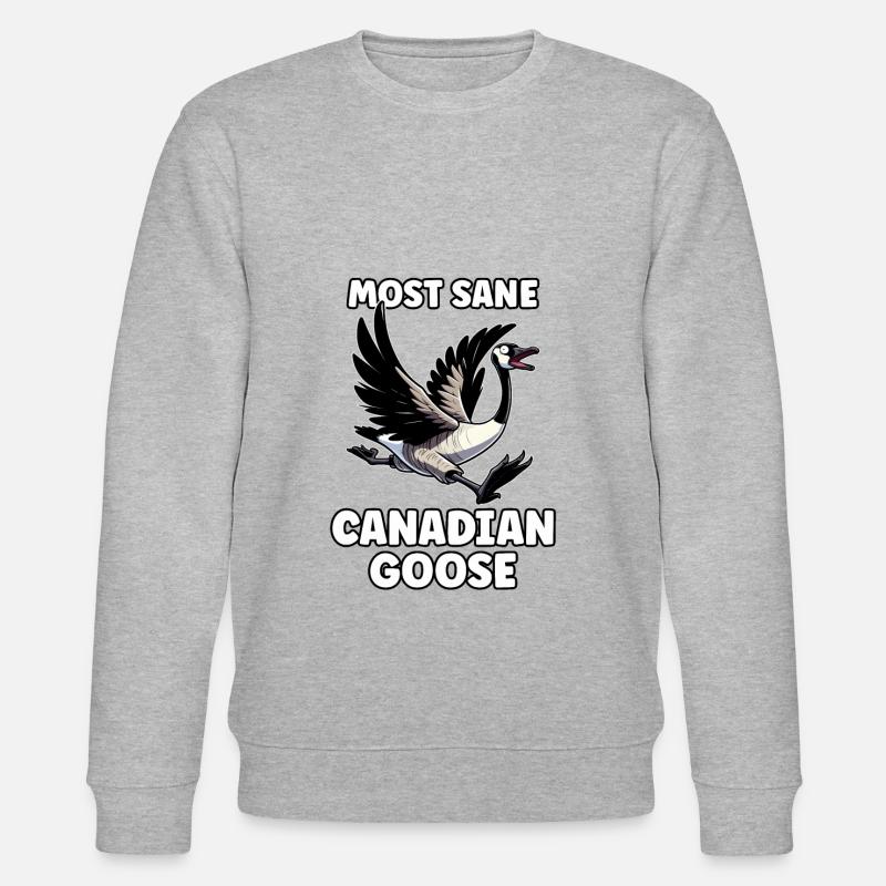Drôle de mème d’oie canadienne - Sweat bio CHANGER Stanley/Stella Unisexe - gris chiné