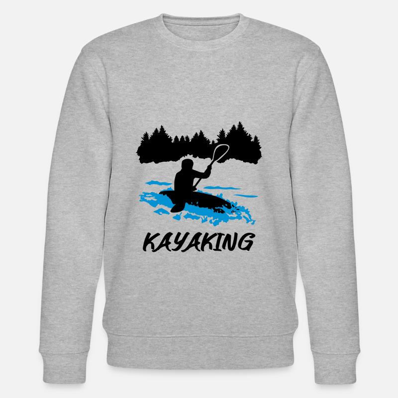 Kajak, Kayaking - Stanley/Stella Unisex Bio-Sweatshirt CHANGER  - Grau meliert