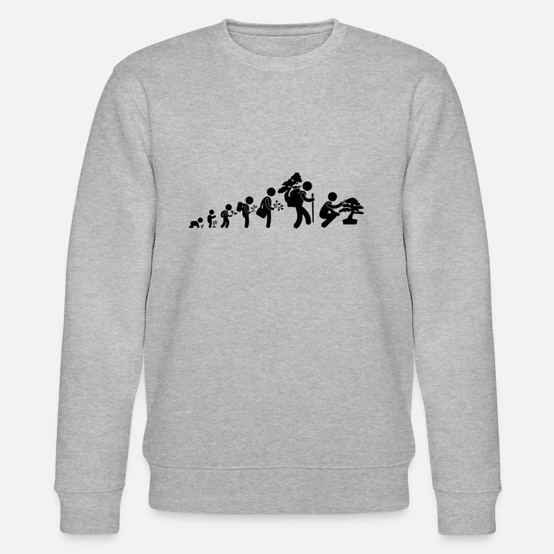 bonsaka_evolution_sans - Stanley/Stella Unisex Bio-Sweatshirt CHANGER  - Grau meliert