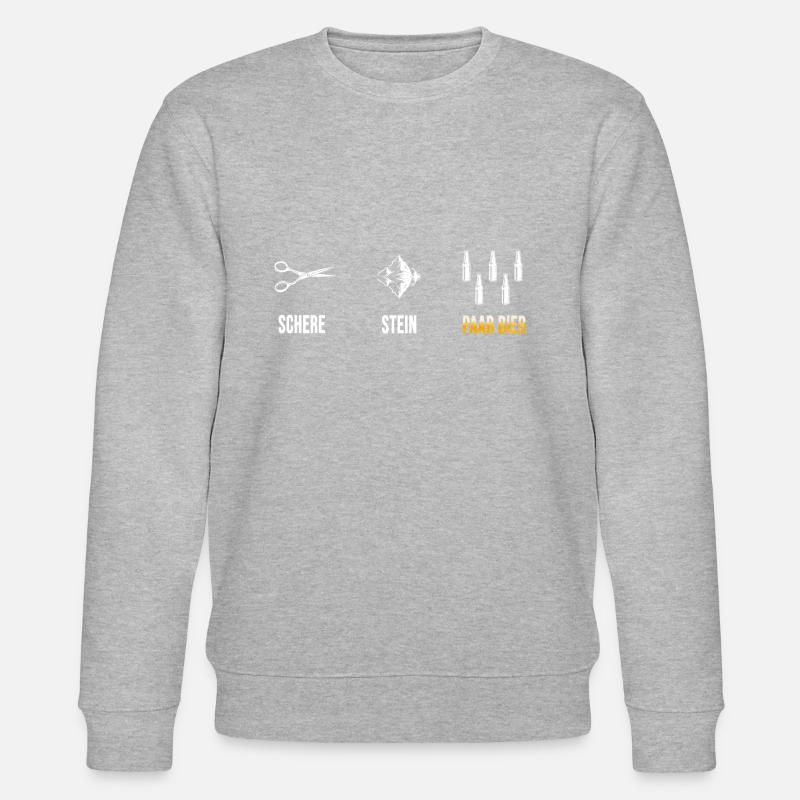 bier bierzelt "" bierkasten - Stanley/Stella Unisex Bio-Sweatshirt CHANGER  - Grau meliert