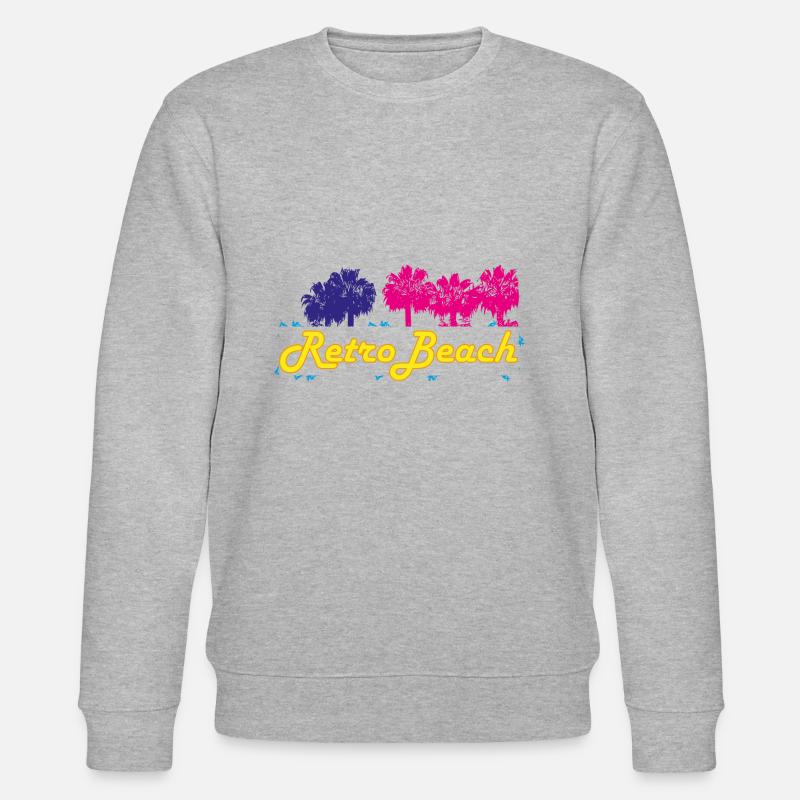 RetroBeach - Stanley/Stella Unisex Bio-Sweatshirt CHANGER  - Grau meliert