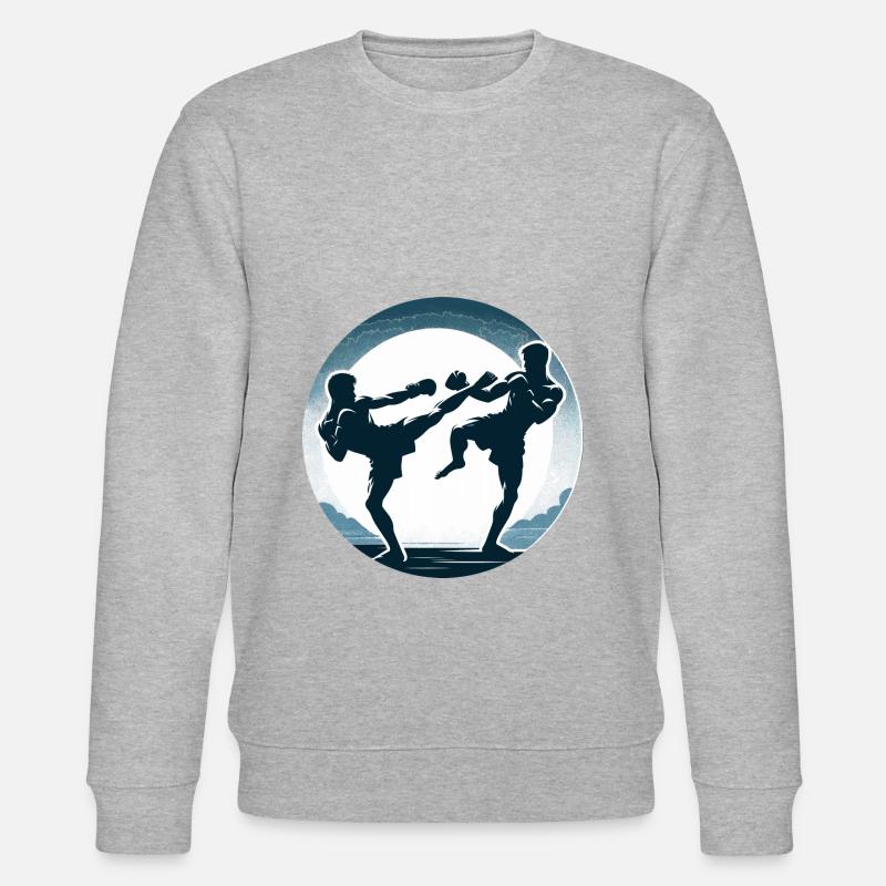 Combat de Muay Thaï - Sweat bio CHANGER Stanley/Stella Unisexe - gris chiné