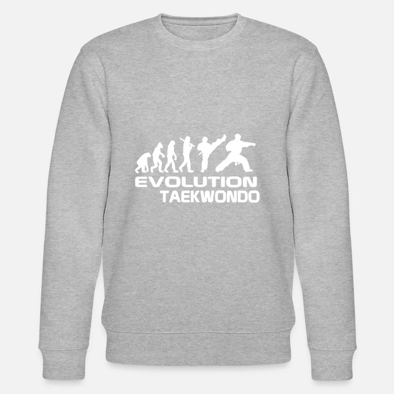 Evolution Taekwondo Shirt - Stanley/Stella Unisex Bio-Sweatshirt CHANGER - Grau meliert