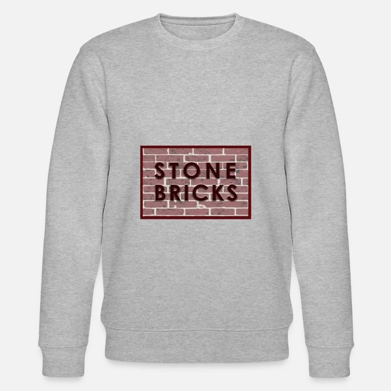 stone bricks - Backsteine - Stanley/Stella Unisex Bio-Sweatshirt CHANGER  - Grau meliert