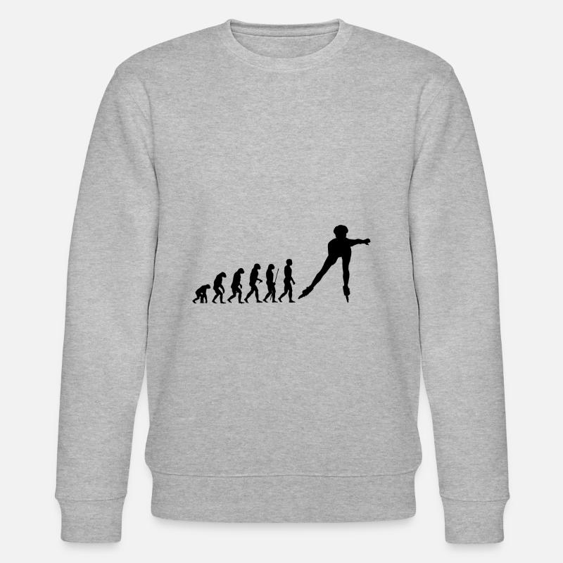 Inline Skater Evolution - Stanley/Stella Unisex Bio-Sweatshirt CHANGER  - Grau meliert