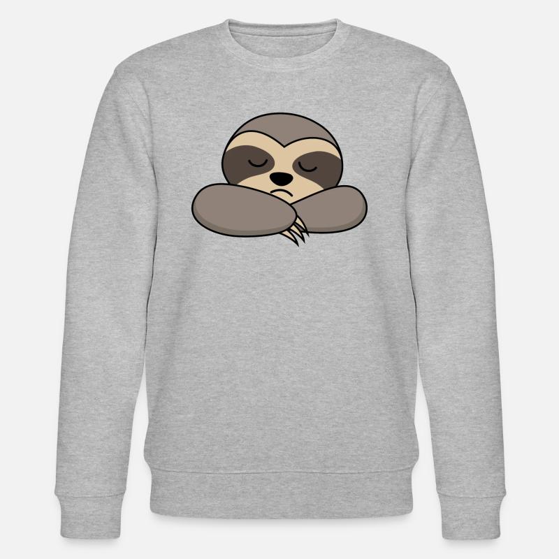 Faultier - Stanley/Stella Unisex Bio-Sweatshirt CHANGER  - Grau meliert