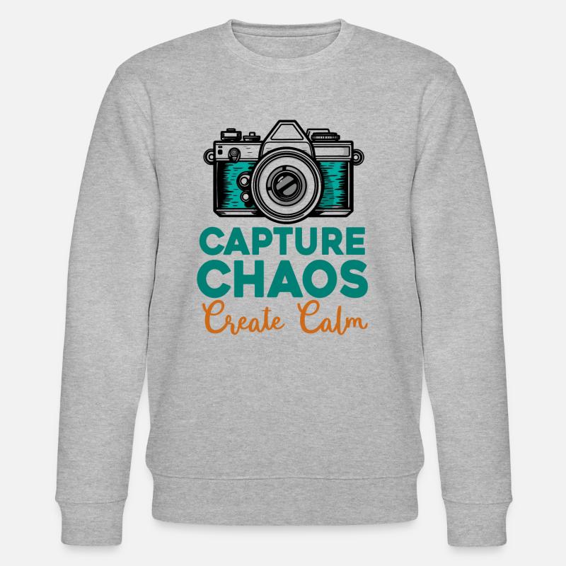 Chaos Capture Create Calm - Photographie - Sweat bio CHANGER Stanley/Stella Unisexe - gris chiné
