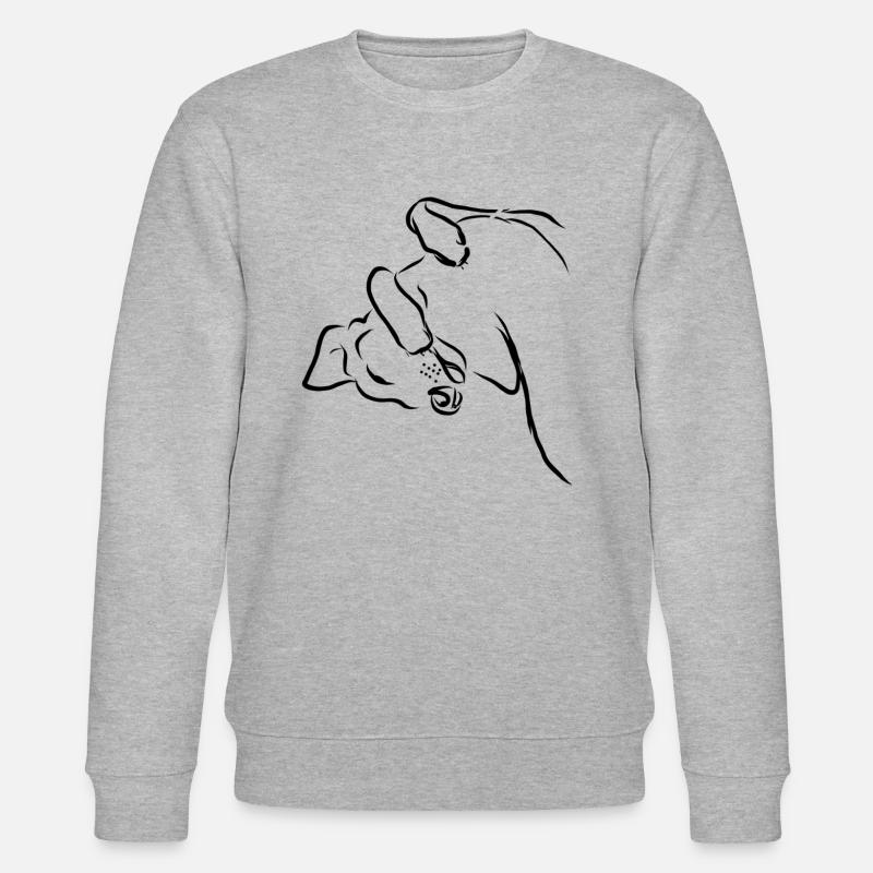Die entspannte Position - Stanley/Stella Unisex Bio-Sweatshirt CHANGER  - Grau meliert