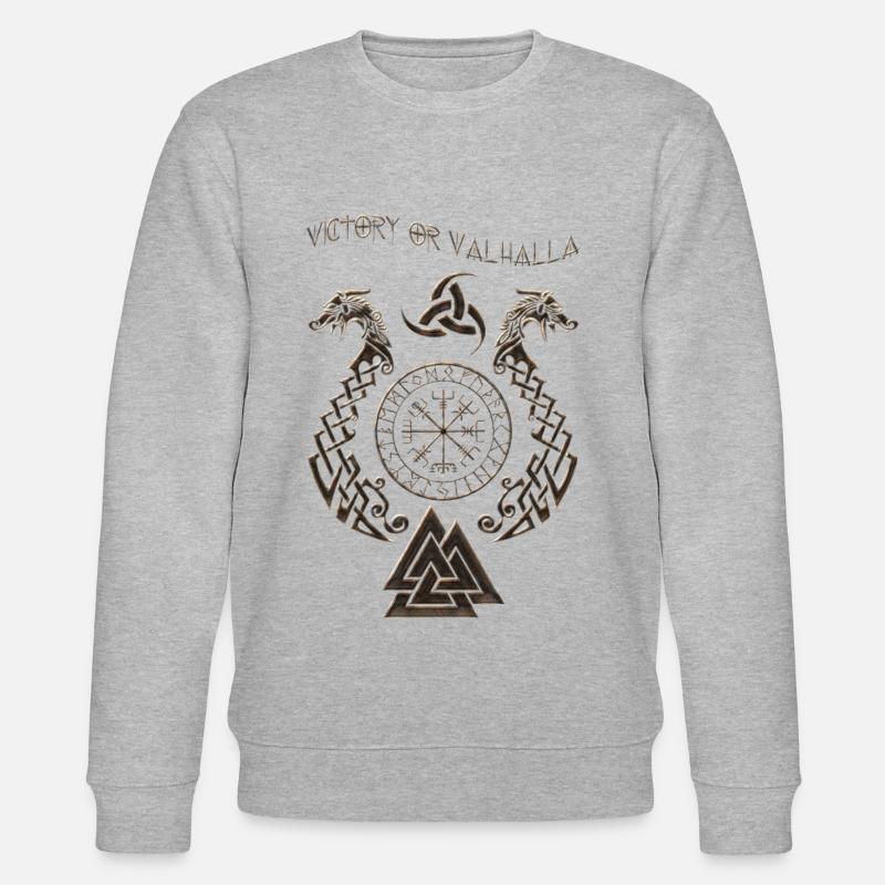 Wikinger-Symbol - Stanley/Stella Unisex Bio-Sweatshirt CHANGER  - Grau meliert