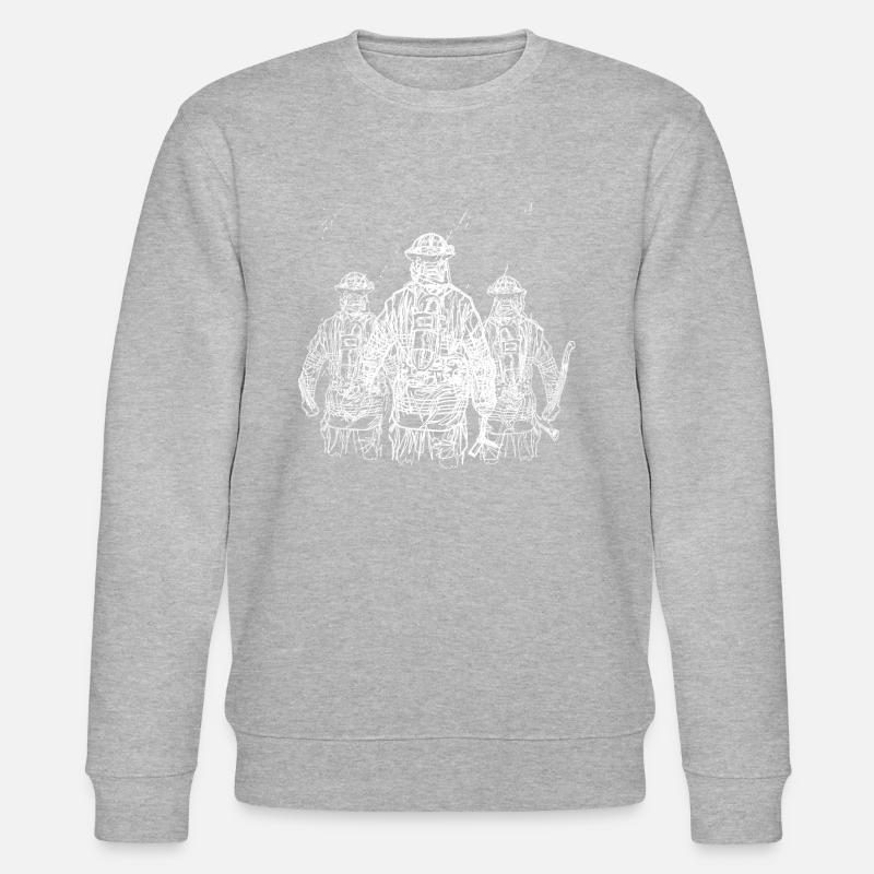 Feuerwehrmann Firefighter - Stanley/Stella Unisex Bio-Sweatshirt CHANGER  - Grau meliert