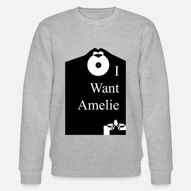 Ich will Amelie - Stanley/Stella Unisex Bio-Sweatshirt CHANGER  - Grau meliert