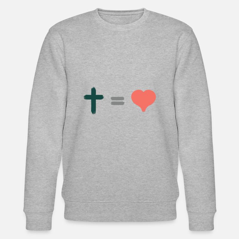 Hoffnung Gott & Christliche Klamotten - Stanley/Stella Unisex Bio-Sweatshirt CHANGER  - Grau meliert