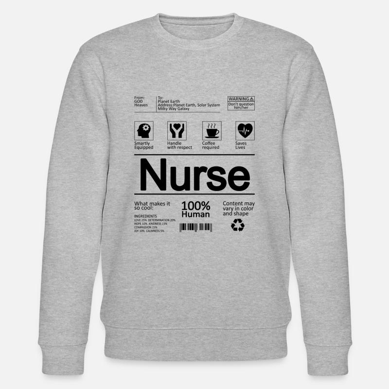 Krankenschwester Krankenpfleger - Stanley/Stella Unisex Bio-Sweatshirt CHANGER  - Grau meliert