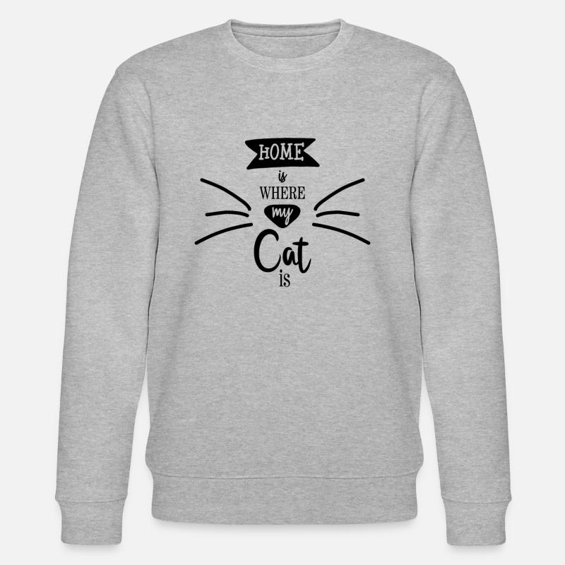 Paroles de chats et chats - Sweat bio CHANGER Stanley/Stella Unisexe - gris chiné