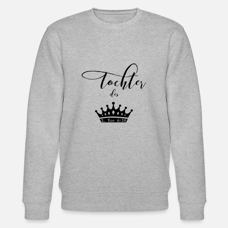Tochter Gottes & Christliche Geschenke - Stanley/Stella Unisex Bio-Sweatshirt CHANGER  - Grau meliert