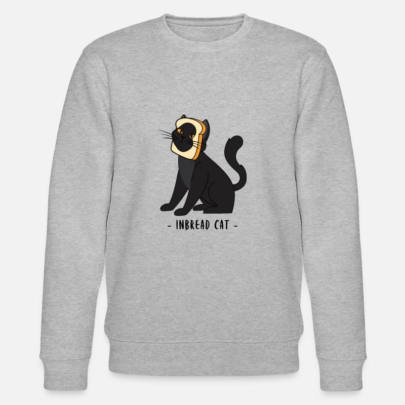 Breading Cats Katzenbrot Cat Breading - Stanley/Stella Unisex Bio-Sweatshirt CHANGER - Grau meliert