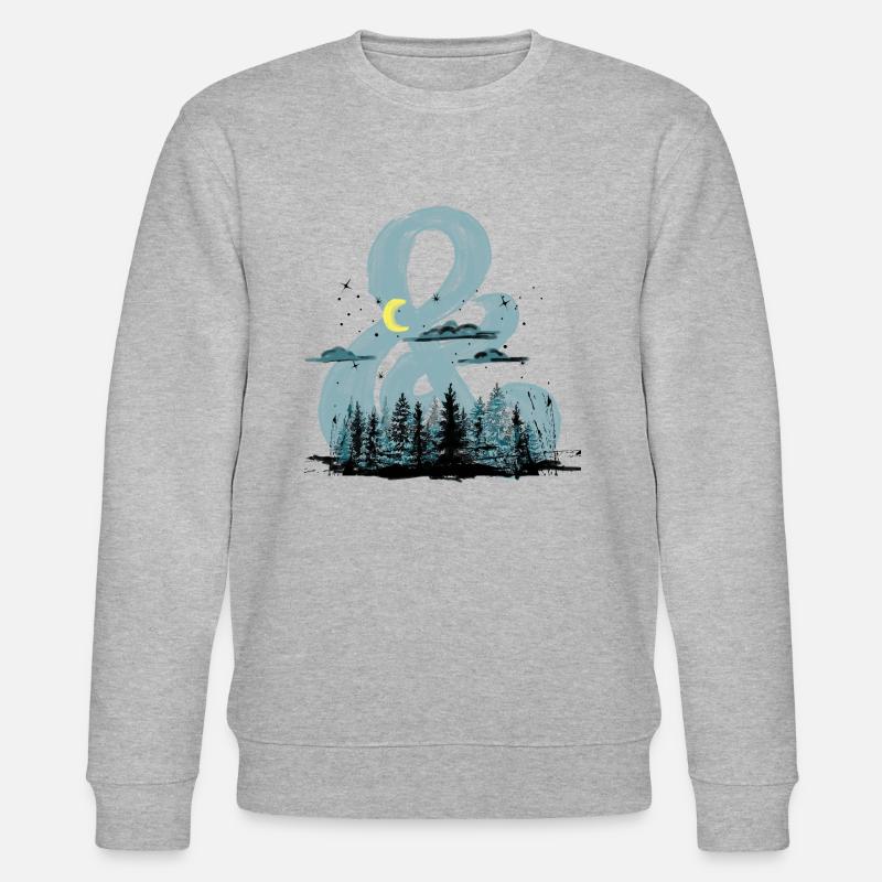 Nacht & - Stanley/Stella Unisex Bio-Sweatshirt CHANGER  - Grau meliert