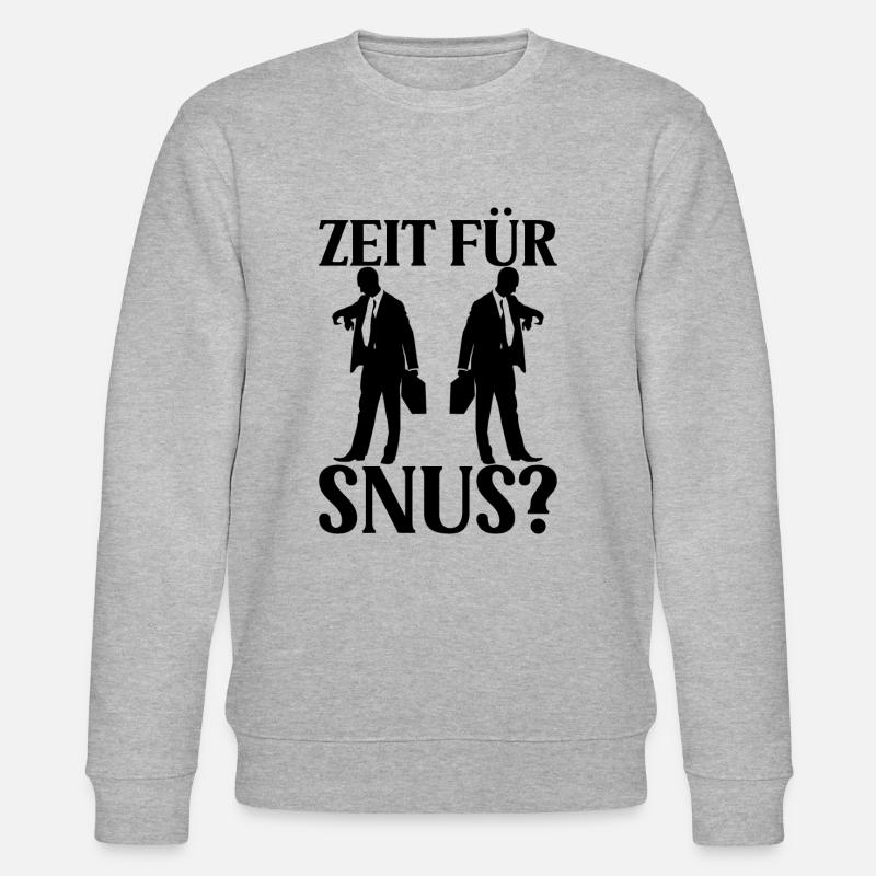 Snus Zeit - Stanley/Stella Unisex Bio-Sweatshirt CHANGER  - Grau meliert