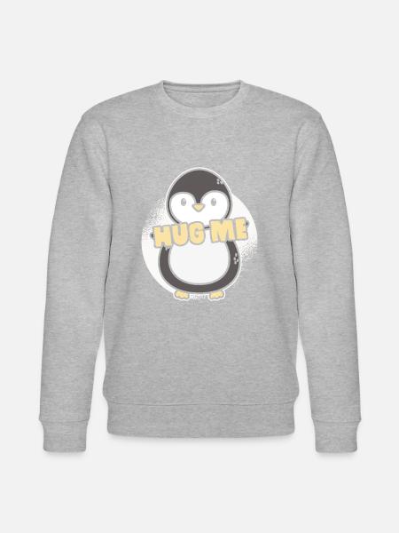 Hug me! Penguin fun shirt gift - Stanley/Stella CHANGER Unisex Organic Sweatshirt - 
