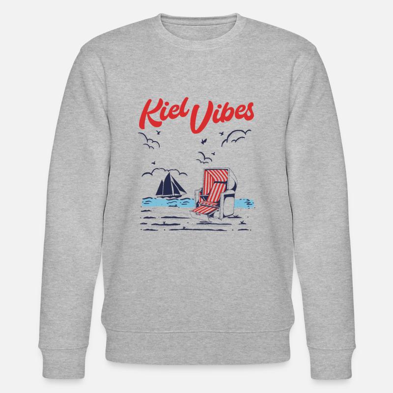 Kiel Vibes - Stanley/Stella Unisex Bio-Sweatshirt CHANGER  - Grau meliert