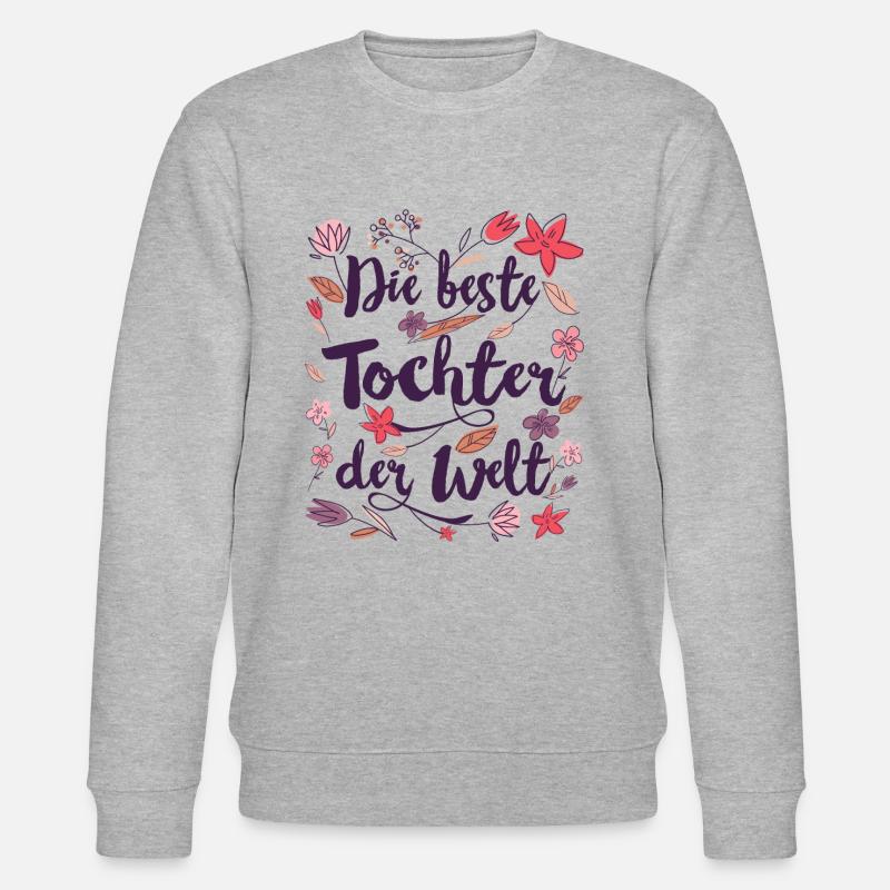 Beste Tochter - Stanley/Stella Unisex Bio-Sweatshirt CHANGER  - Grau meliert