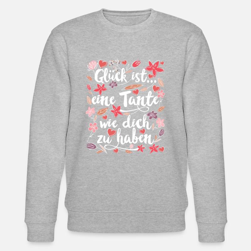 Beste Tante - Stanley/Stella Unisex Bio-Sweatshirt CHANGER  - Grau meliert
