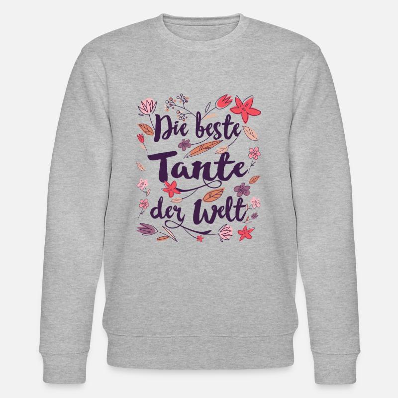 Beste Tante - Stanley/Stella Unisex Bio-Sweatshirt CHANGER  - Grau meliert
