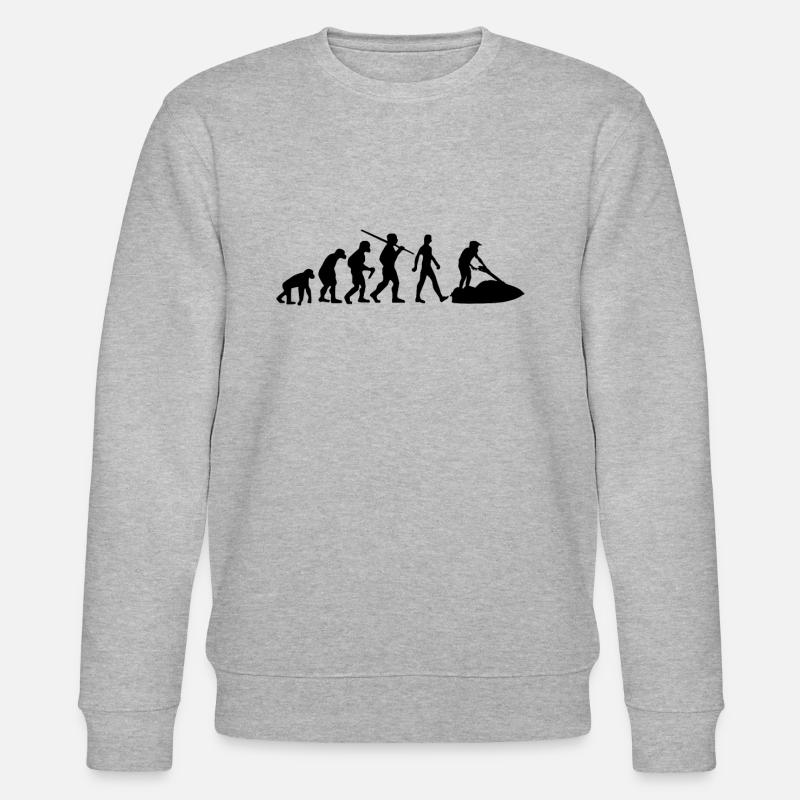 Jetski Evolution Waterski - Stanley/Stella CHANGER Unisex Organic Sweatshirt - heather grey
