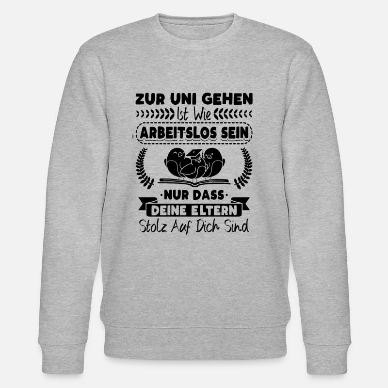 Student Studentin Studium Studienbeginn - Stanley/Stella Unisex Bio-Sweatshirt CHANGER  - Grau meliert
