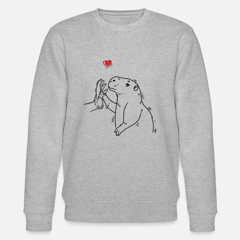 Capybara capybara rongeur - Sweat bio CHANGER Stanley/Stella Unisexe - gris chiné