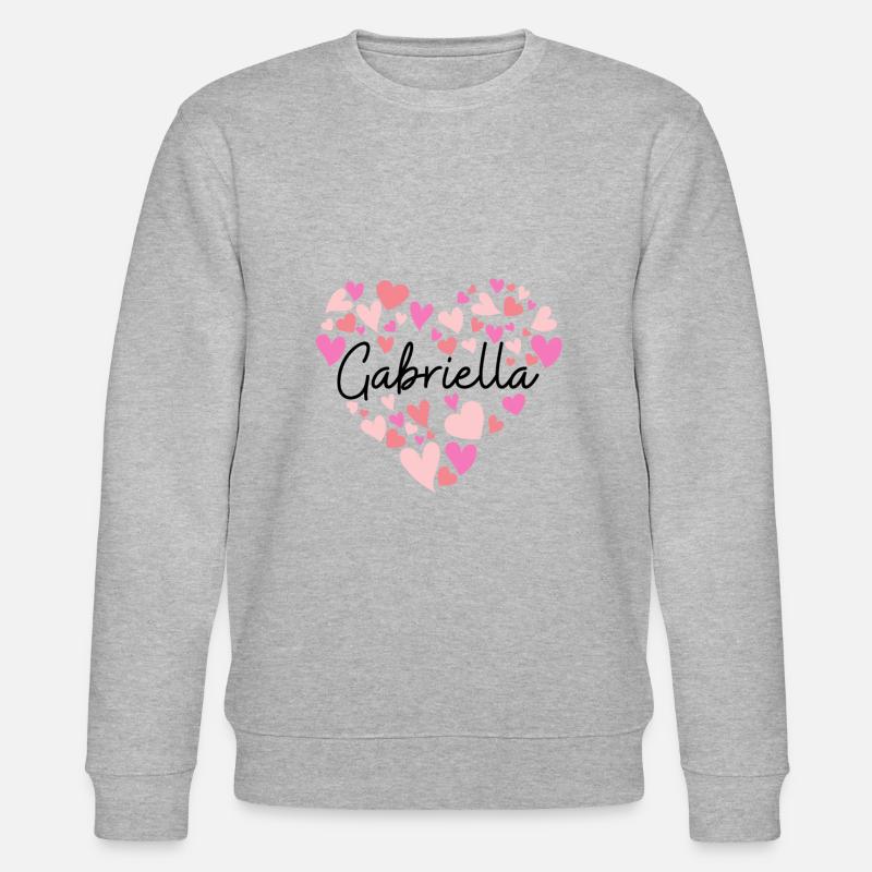 Ich liebe Gabriella - Stanley/Stella Unisex Bio-Sweatshirt CHANGER  - Grau meliert