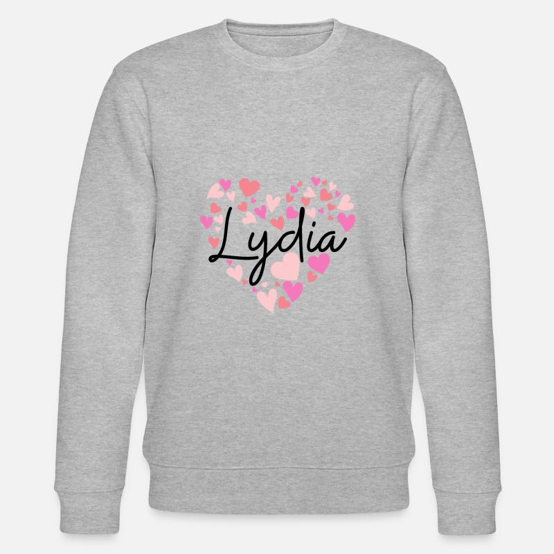 Ich liebe Lydia - Stanley/Stella Unisex Bio-Sweatshirt CHANGER  - Grau meliert