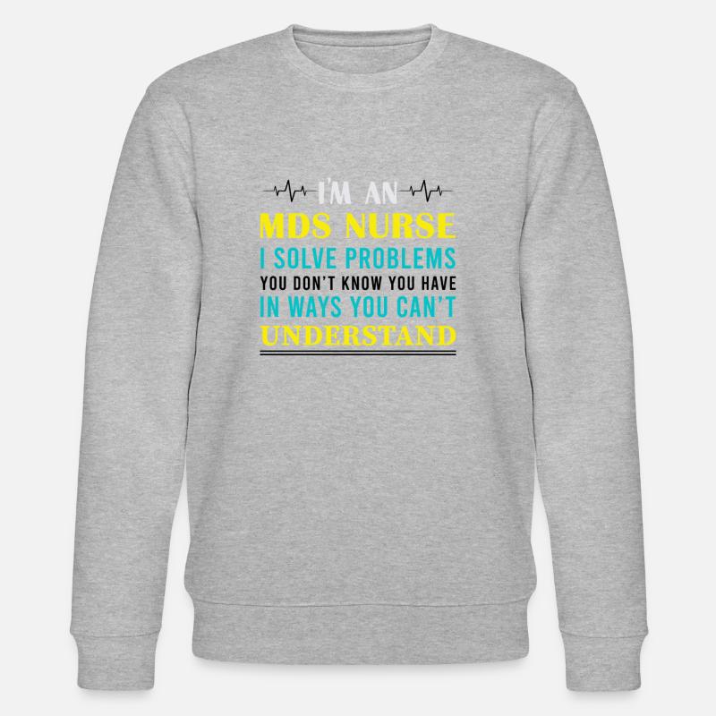 MDS Krankenschwester - Stanley/Stella Unisex Bio-Sweatshirt CHANGER  - Grau meliert