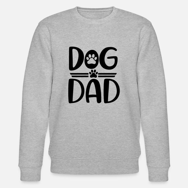 Hunde-Papa - Stanley/Stella Unisex Bio-Sweatshirt CHANGER  - Grau meliert