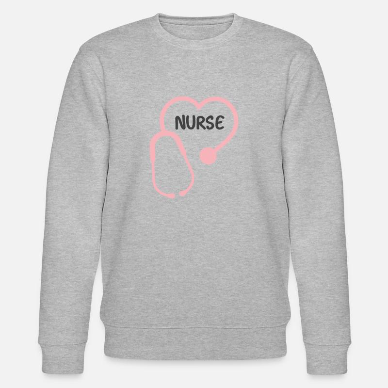 Krankenschwester - Stanley/Stella Unisex Bio-Sweatshirt CHANGER  - Grau meliert