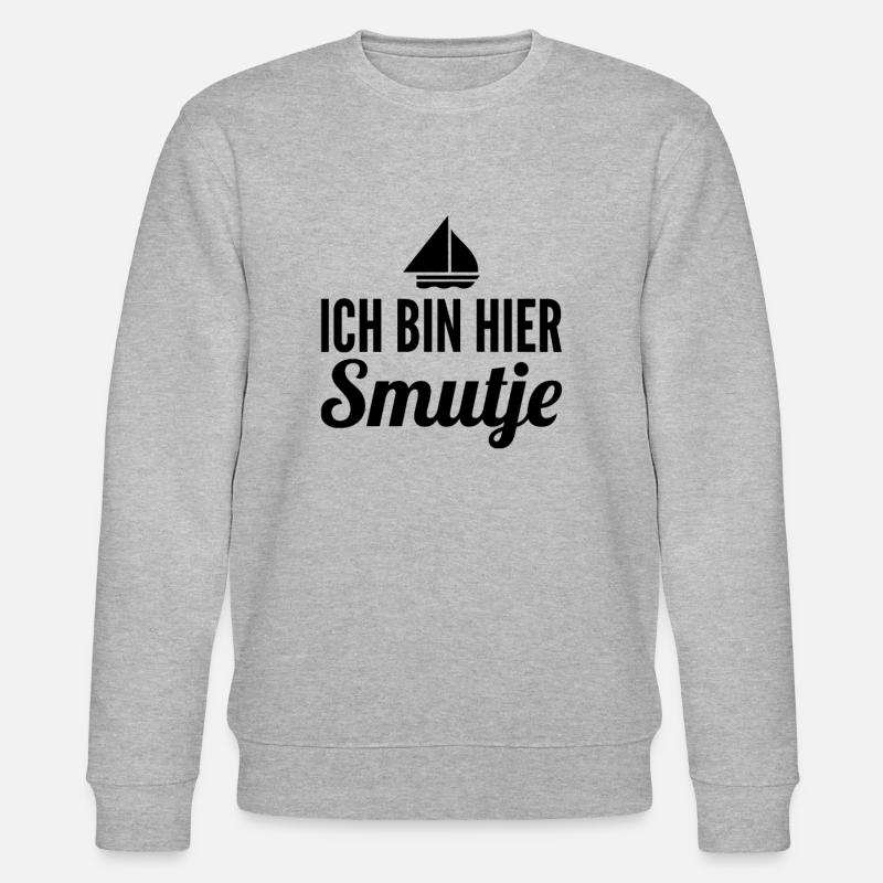 Ich bin hier Smutje - Stanley/Stella Unisex Bio-Sweatshirt CHANGER  - Grau meliert
