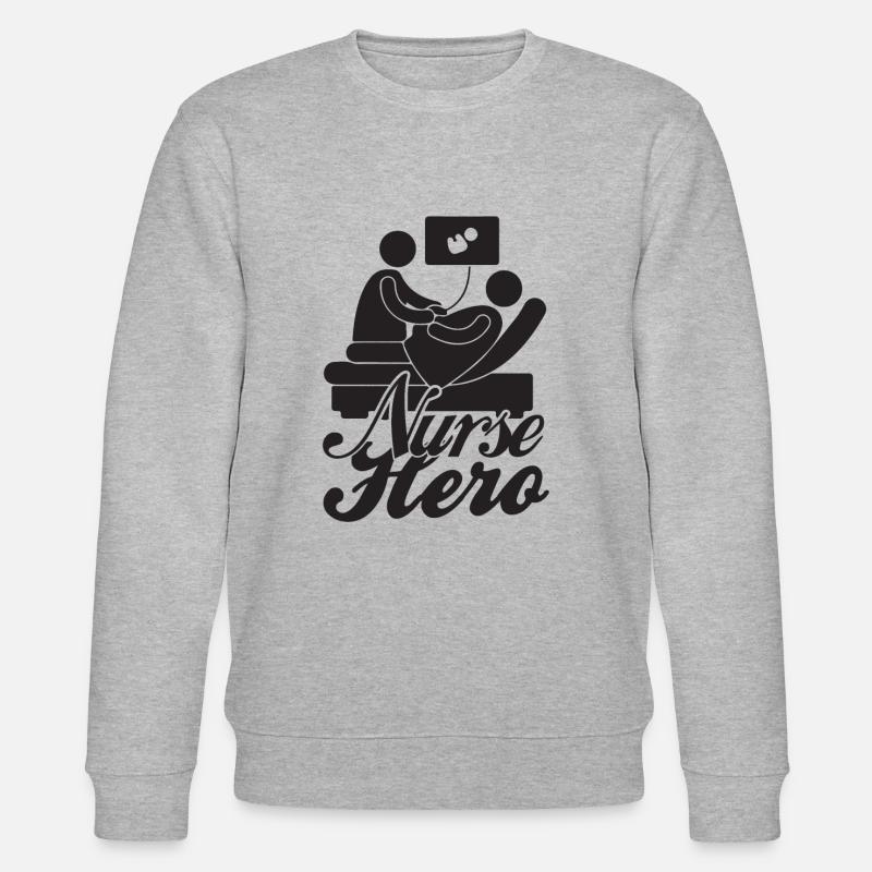 Krankenschwester Held - Stanley/Stella Unisex Bio-Sweatshirt CHANGER - Grau meliert